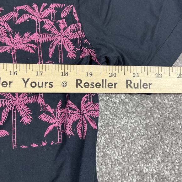 Chubbies Polo Shirt Mens Medium Tropical Palm Trees Button Down Cotton Blend - Picture 9 of 9